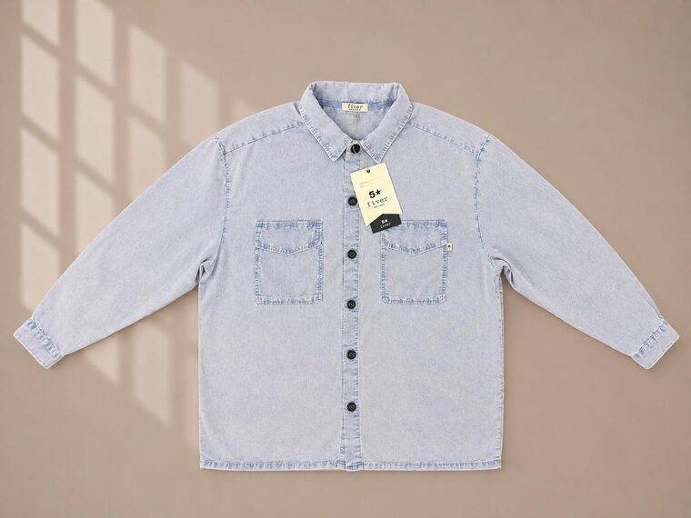 OVERSHIRT VELVET MARBLED WASH